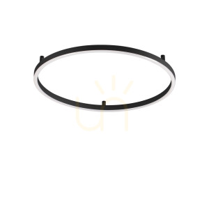 Plafon LED Ideallux Oracle Slim 341927 czarny 70 cm 37W 2700K