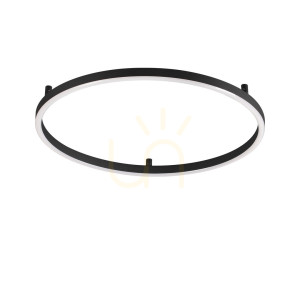Plafon Ideallux Oracle Slim 341965 czarny LED 53W 90 cm 2700K