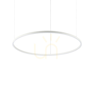 Lampa wisząca Ideal Lux Oracle Slim 342115 biała LED 53W 90 cm 2700K
