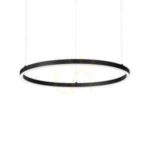 Lampa wisząca Ideallux Oracle Slim 342122 czarna LED 42W 90 cm 4000K