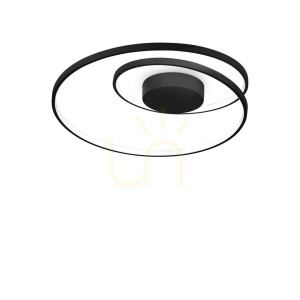 Plafon Ideallux OZ 342290 czarny LED 47W 2700K 60 cm