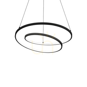 Lampa wisząca Ideal Lux OZ 342382 czarna LED 47W 4000K 60 cm