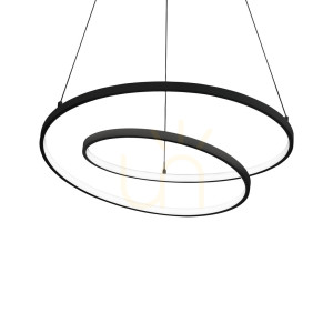 Lampa wisząca Ideallux OZ 342443 czarna LED 52W 4000K 80 cm