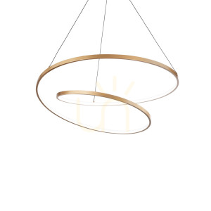 Lampa wisząca Ideallux OZ 342450 mosiądz LED 52W 4000K 80 cm