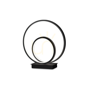 Lampa stołowa Ideallux OZ 342474 czarna LED 22W 2700K 28 cm