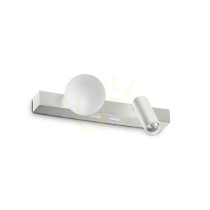 Kinkiet LED Ideallux BINOMIO biały 2x3W 336534 21,6 cm