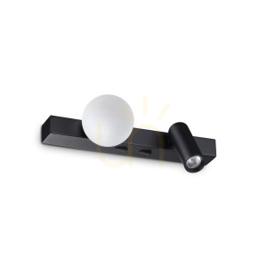 Kinkiet LED Ideallux Binomio 336664 czarny 2x6W 21,6 cm