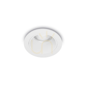 Oprawa wpuszczana Ideallux QUARK 344812 biała LED 12W 3000K ⌀4,9 cm