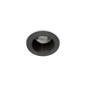 Oprawa wpuszczana Ideallux QUARK 322889 czarna LED 9W 3000K ⌀4,9 cm