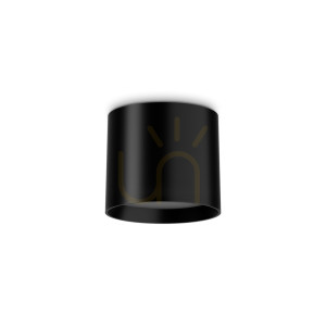 Plafon LED Ideallux SPIKE 336008 czarny 10W 10 cm
