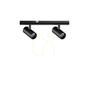 Lampa do szynoprzewodów Ideallux Stick 345024 czarna 6W 2700K 2-punktowa ⌀15 cm