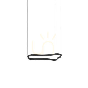 Lampa wisząca Ideallux Waves 345215 LED 37W czarna 94,2 cm