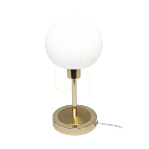 Złota Lampka na biurko Cave LED