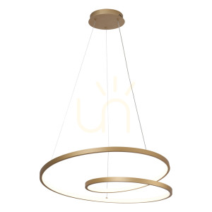 Złota Lampa Wisząca Reina LED