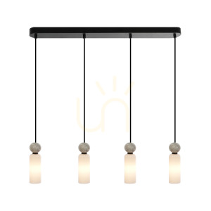 Czarna Lampa Wisząca Santos G9