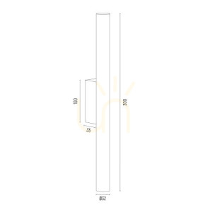 Kinkiet Argon Greco czarny LED 2x4W 3000K IP20 7222