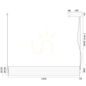 Lampa Wisząca Argon Hampton Transparentna LED 1x9W 8625