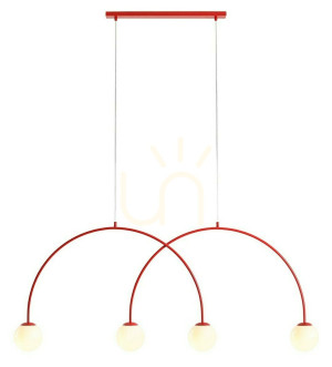 Lampa Wisząca Una 4 Red Chilli L ALDEX 1116L19_L