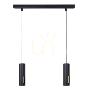 Lampa wisząca Sigma FLOW 2 czarno-złota 41220