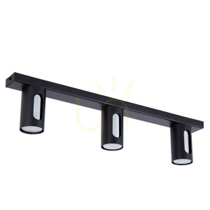 Plafon Sigma FLOW 3 czarno-srebrny 60 cm 41210