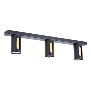 Plafon Sigma FLOW 3 czarno-złoty 60 cm 41218