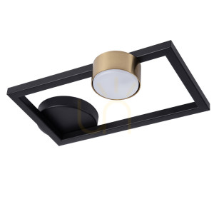 Plafon Sigma FRAME 1 czarno-złoty 41282