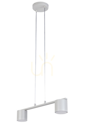 Lampa wisząca Sigma MILA 2 szary beż 46 cm GX53 41355