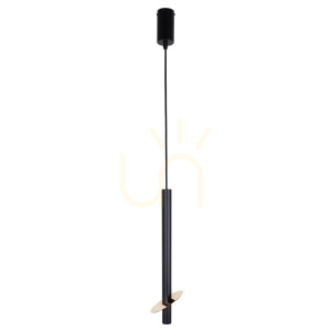 Lampa wisząca Sigma SOPEL RING 1 czarno-złota 41228