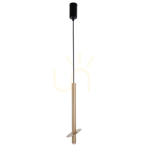 Lampa wisząca Sigma SOPEL RING 1 czarno-złota 10 cm 41232