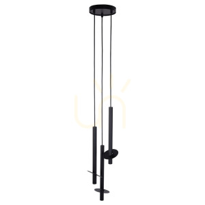 Lampa wisząca Sigma SOPEL RING 3 czarna 20 cm G9 SKU 41225