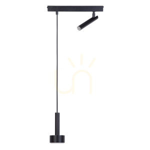 Lampa wisząca Sigma STAMP czarna stal lakierowana 2xGX53 41245