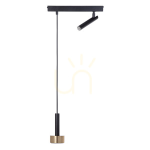 Lampa wisząca Sigma STAMP czarno-złota 2x GX53 41252