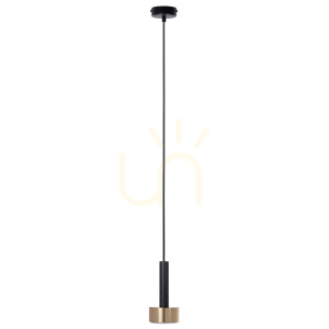 Lampa wisząca Sigma STAMP 1 czarno-złota 41249