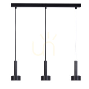 Lampa wisząca Sigma STAMP 3 czarna stalowa 60 cm 41244