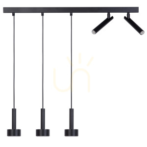 Lampa wisząca Sigma STAMP 5 czarna GX53 80 cm 41247