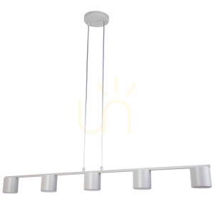 Lampa wisząca Sigma MILA 5 szary beż 100 cm GX53 41357