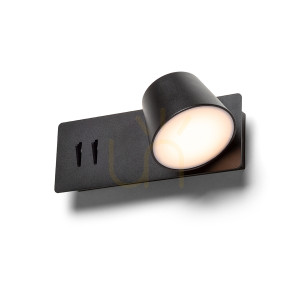 Spot Rendl R14522 Amadeus Led Lampa Punktowa, Nad łóżko Czarna