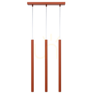 Lampa wisząca Sigma SOPEL 3 ceglany 41451