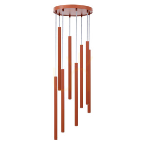 Lampa wisząca Sigma SOPEL 8 ceglana stal lakierowana 30 cm 41463