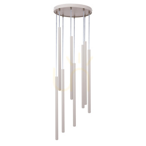 Lampa wisząca Sigma SOPEL 8 szary beż 30 cm G9 SKU 41464