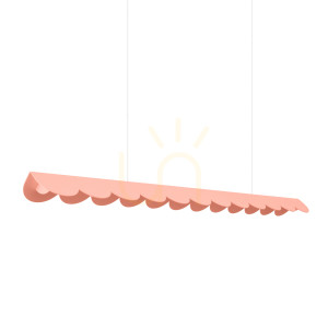 Lampa wisząca BISCUIT brzoskwiniowy LED 3000K - THORO