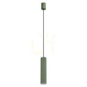 Lampa wisząca IVAR 1 zielona oliwka LED 3000K - THORO