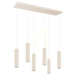 Lampa wisząca IVAR 6L beżowa LED 4000K - THORO