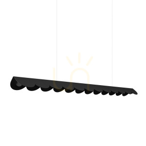 Lampa wisząca BISCUIT czarna LED 4000K - THORO