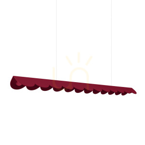 Lampa wisząca BISCUIT burgund LED 4000K - THORO