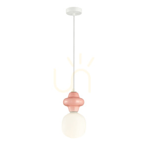 Różowa Lampa Wisząca Latera E14