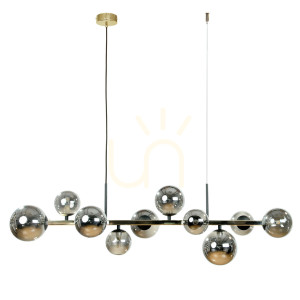 Lampa wisząca Zuma Line SERENITY 1213 Złoty 10xG9