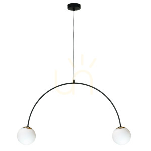 Lampa wisząca Zuma Line BOW 1222 Czarny 2xE14
