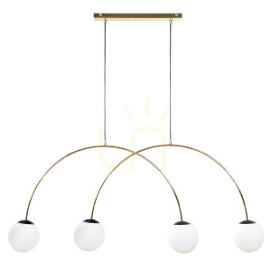 Lampa wisząca Zuma Line BOW 1219 Złoty 4xE14