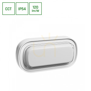 Pastilo 10 W 3 Cct 230 V 120st Ip54 Ik10 205x105x47mm Biały Owalna